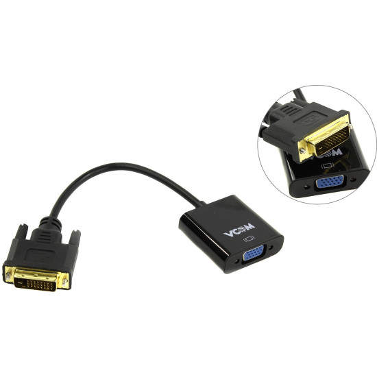 Активен преходник VCom DVI-D 24+1 M -> VGA F Active - CG491-0.15m
