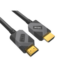 HDMI кабел VCom HDMI v2.1 M / M 2.0m - 8K Dolby Vision HDR, Black/Grey - CG805-2.0m