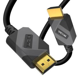 HDMI кабел VCom HDMI v2.1 M / M 2.0m - 8K Dolby Vision HDR, Black/Grey - CG805-2.0m