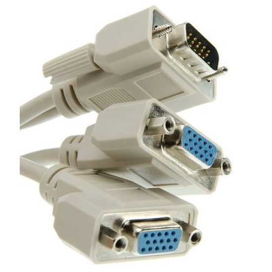 Сплитер VCom VGA splitter HD15 M - 2xHD15 F - CG021-0.2m