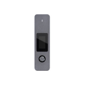 Външна кутия за диск VCom Storage - Case - M.2 NVMe/SATA M/B key - USB-C/A Gen.2 10Gbps, Fingerprint Encryption - CU855SN-F