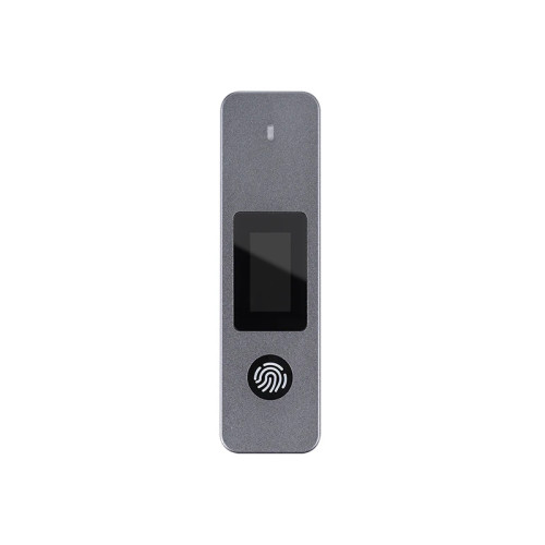 Външна кутия за диск VCom Storage - Case - M.2 NVMe/SATA M/B key - USB-C/A Gen.2 10Gbps, Fingerprint Encryption - CU855SN-F