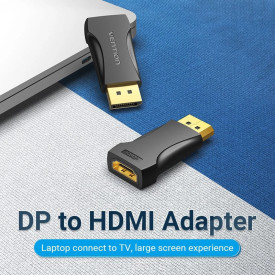 Адаптер Vention DisplayPort DP M / HDMI F Gold plated - HBOB0