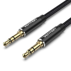 Аудио кабел Vention 3.5mm Audio Cable M/M Cotton Braided 1.0m - BAWBF
