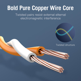 Мрежови кабел Vention LAN SSTP Cat.7 Patch Cable - 1.5M Black 10Gbps - ICDBG