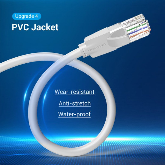 Мрежови кабел Vention LAN UTP Cat.6 Patch Cable - 0.5M Gray - IBEHD