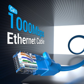 Мрежови кабел Vention LAN UTP Cat.6 Patch Cable - 1M Blue - IBELF