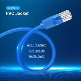 Мрежови кабел Vention LAN UTP Cat.6 Patch Cable - 1M Blue - IBELF