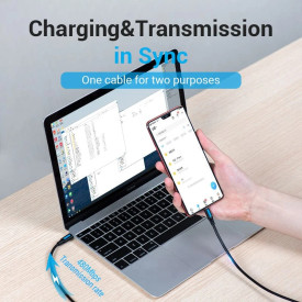 USB кабел Vention USB 2.0 C M / Micro-B USB M - COVBD