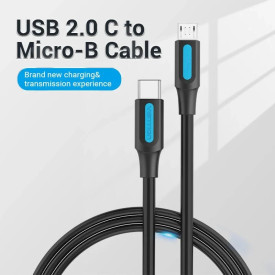 USB кабел Vention USB 2.0 C M / Micro-B USB M - COVBD