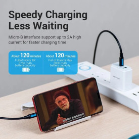USB кабел Vention USB 2.0 C M / Micro-B USB M - COVBD