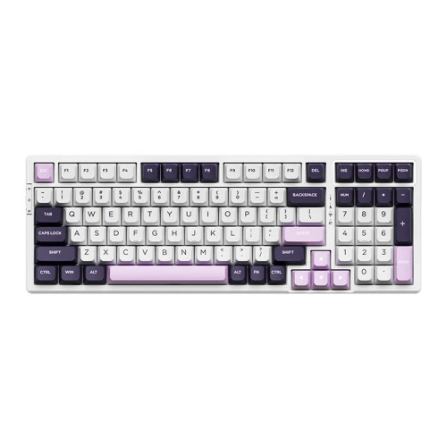 Безжична клавиатура VGN Wireless Gaming Mechanical Keyboard - V98 PRO V2 Black Currant - Kailh Vaporwave Switches, RGB
