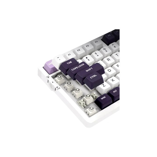 Безжична клавиатура VGN Wireless Gaming Mechanical Keyboard - V98 PRO V2 Black Currant - Kailh Vaporwave Switches, RGB