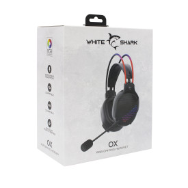 Слушалки White Shark Gaming Headphones OX - 50mm, PS5, PS4, PC, Black