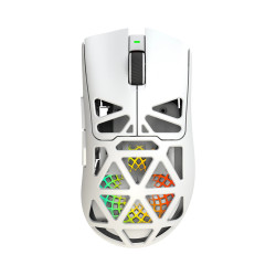 Безжична мишка White Shark Wireless Gaming Mouse MORIEN - 12000dpi, 1000Hz, Bluetooth, White