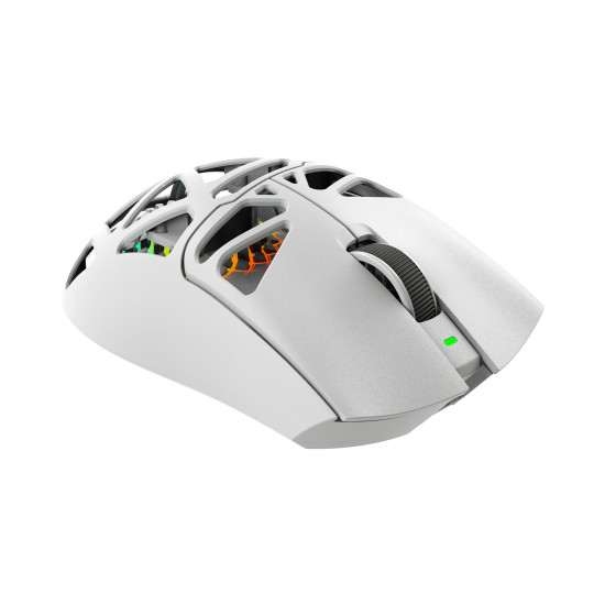 Безжична мишка White Shark Wireless Gaming Mouse MORIEN - 12000dpi, 1000Hz, Bluetooth, White