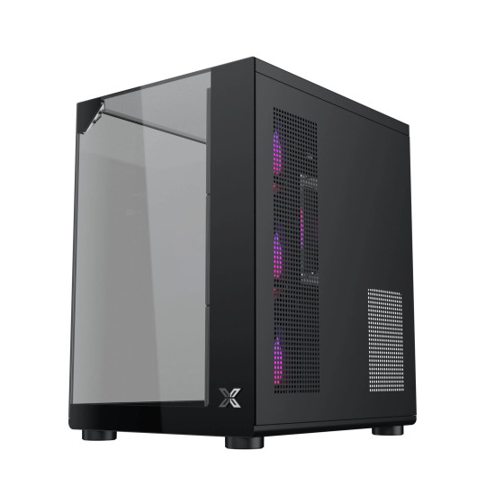 Кутия за компютър Xigmatek Case ATX - Aqua Compact - 4 ARGB Fans