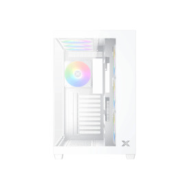 Кутия за компютър Xigmatek AQUA V AIR ARCTIC - 7 ARGB Fans, White