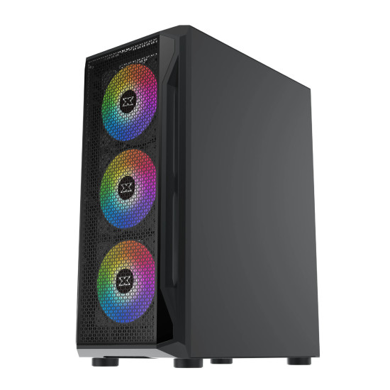 Кутия за компютър Xigmatek Gaming X - 4 RGB Fans, Black