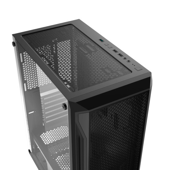 Кутия за компютър Xigmatek Gaming X - 4 RGB Fans, Black