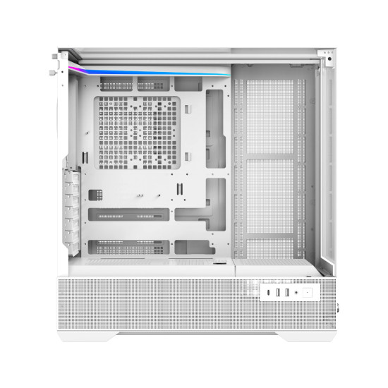 Кутия за компютър Xigmatek Case EATX - Vision Arctic - 7 ARGB Fans, LCD Display Panel, Smart Fan Control