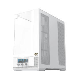 Кутия за компютър Xigmatek Case EATX - Vision Arctic - 7 ARGB Fans, LCD Display Panel, Smart Fan Control