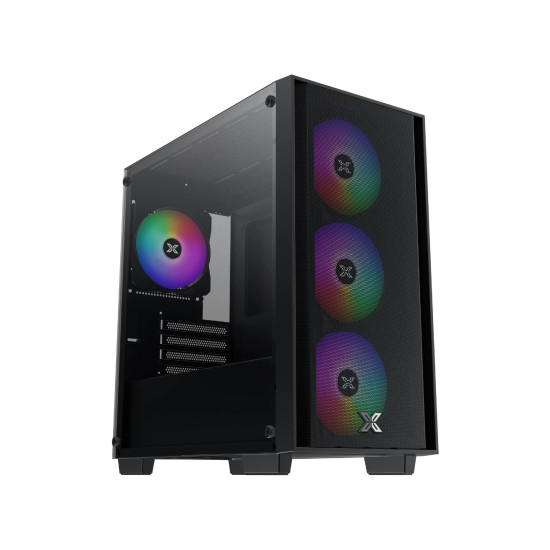 Кутия за компютър Xigmatek Case mATX - NYX Air II - 4 ARGB Fans