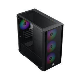 Кутия за компютър Xigmatek Case mATX - NYX Air II - 4 ARGB Fans
