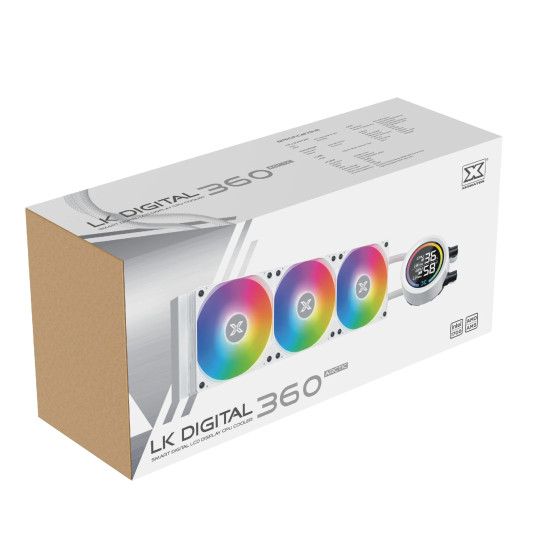 Водно охлаждане Xigmatek Water Cooling LK 360 Digital Arctic - LED Display, A-RGB