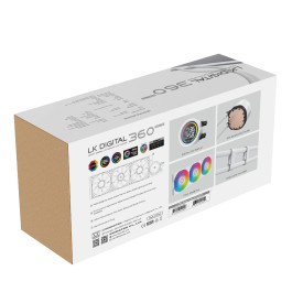 Водно охлаждане Xigmatek Water Cooling LK 360 Digital Arctic - LED Display, A-RGB