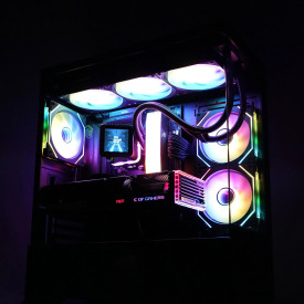 Кутия за компютър Zalman Case ATX - Chronix BLACK V2 - 3 x 120 mm A-RGB, USB-C, Tempered Glass