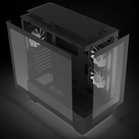Кутия за компютър Zalman Case ATX - Chronix BLACK V2 - 3 x 120 mm A-RGB, USB-C, Tempered Glass