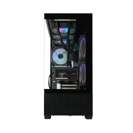 Кутия за компютър Zalman Case ATX - Chronix BLACK V2 - 3 x 120 mm A-RGB, USB-C, Tempered Glass