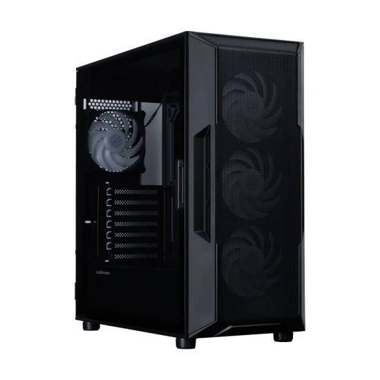 Кутия за компютър Zalman Case ATX - I3 NEO V2 Black - RGB, Mesh