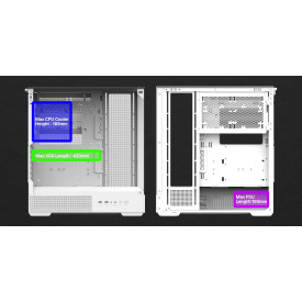 Кутия за компютър Zalman Case ATX - P40 Prism White