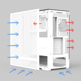 Кутия за компютър Zalman Case ATX - P40 Prism White