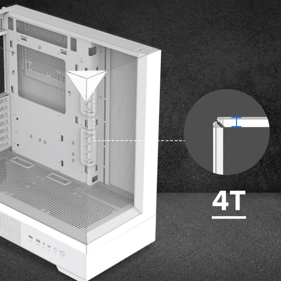 Кутия за компютър Zalman Case ATX - P40 Prism White