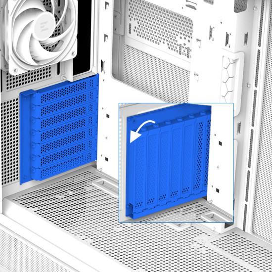 Кутия за компютър Zalman Case ATX - P40 Prism White