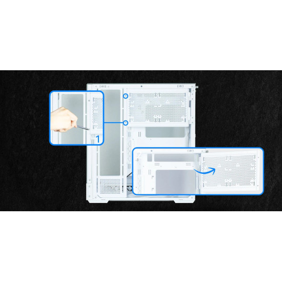 Кутия за компютър Zalman Case ATX - P40 Prism White