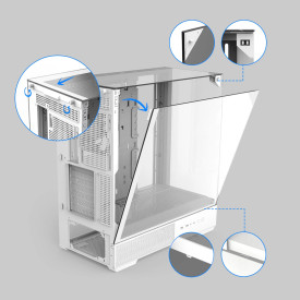 Кутия за компютър Zalman Case ATX - P40 Prism White