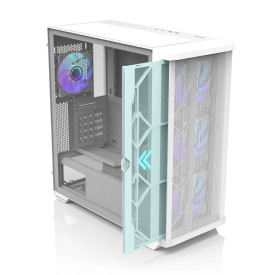 Кутия за компютър Zalman Case EATX - Z10 DUO White - Mesh/Tempered Glass