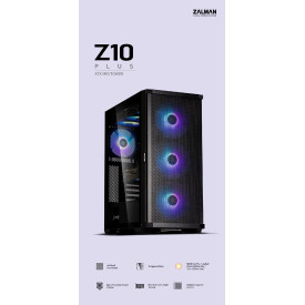 Кутия за компютър Zalman Case EATX - Z10 PLUS - Tempered Glass