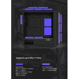 Кутия за компютър Zalman Case EATX - Z10 PLUS - Tempered Glass