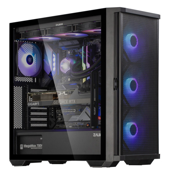 Кутия за компютър Zalman Case EATX - Z10 PLUS - Tempered Glass