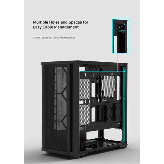 Кутия за компютър Zalman Case EATX - Z10 PLUS - Tempered Glass