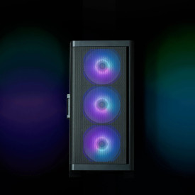 Кутия за компютър Zalman Case mATX - M4 Black - Addressable RGB, Tempered Glass, 4 fans included