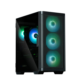 Кутия за компютър Zalman Case mATX - M4 Black - Addressable RGB, Tempered Glass, 4 fans included