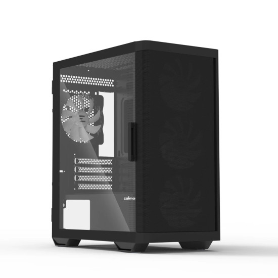 Кутия за компютър Zalman Case mATX - M4 Black - Addressable RGB, Tempered Glass, 4 fans included