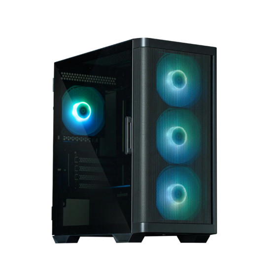 Кутия за компютър Zalman Case mATX - M4 Black - Addressable RGB, Tempered Glass, 4 fans included