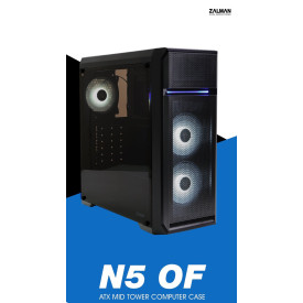 Кутия за компютър Zalman Case ATX - N5 OF - 3 x 120mm White LED